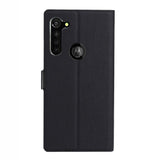 Motorola Moto G Pro VILI DMX Leather Case w. Card Holder & Chequered Texture Black