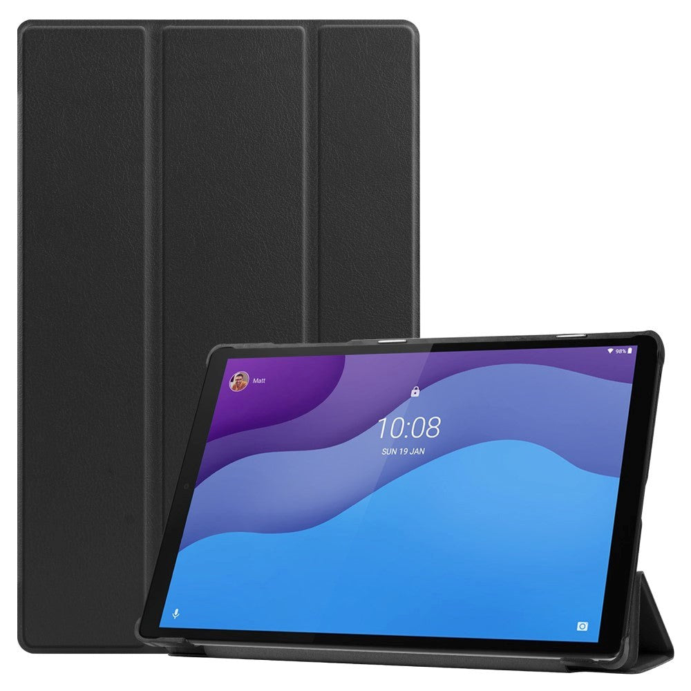 Lenovo Tab M10 HD (2. Gen.) 10.1" (TB-X306F) Tri-Fold Leather Case - Black