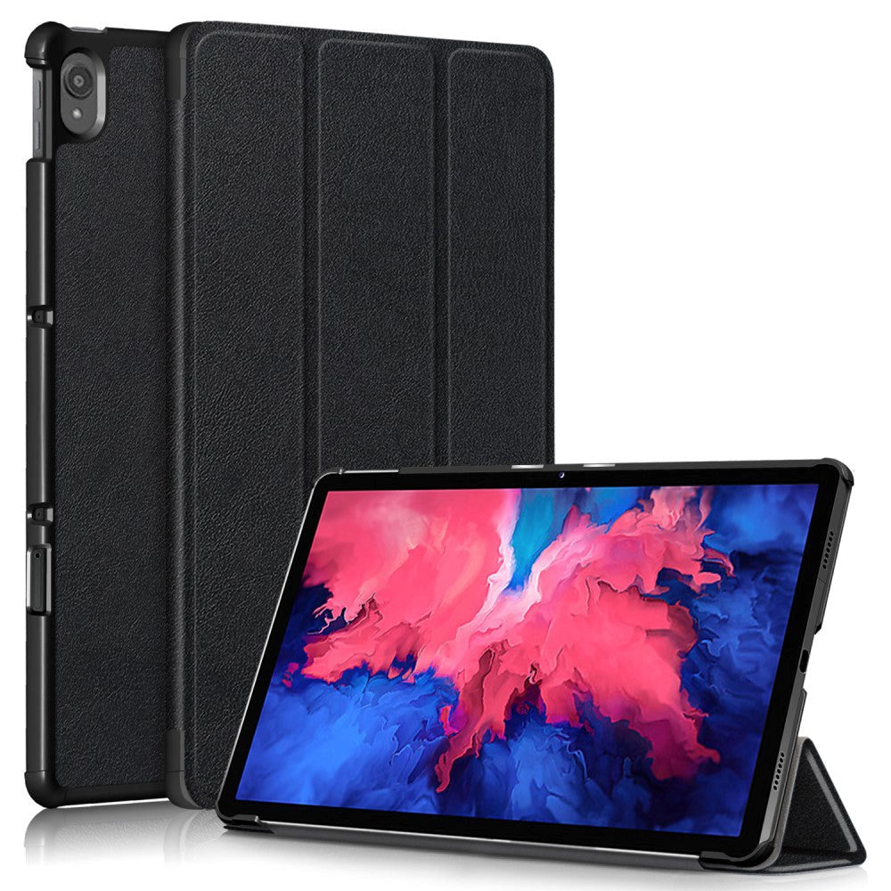Lenovo Tab P11 / P11 (5G) / P11 Plus Tri-fold Flip Case with Sleep / Wake-Up Function - Black