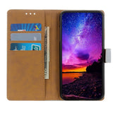 Motorola Moto G60 Leather Flip Case w. Wallet - Purple