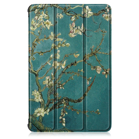 Lenovo Tab P11 Pro Tri-Fold Leather Case w. Pencil Holder - Flower branches