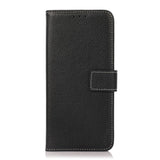 Motorola Moto G10 / G20 / G30 Litchi Leather Wallet Case - Black