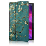 Lenovo Yoga Tab 11 Flip Case w. Standing Function - White Flowers