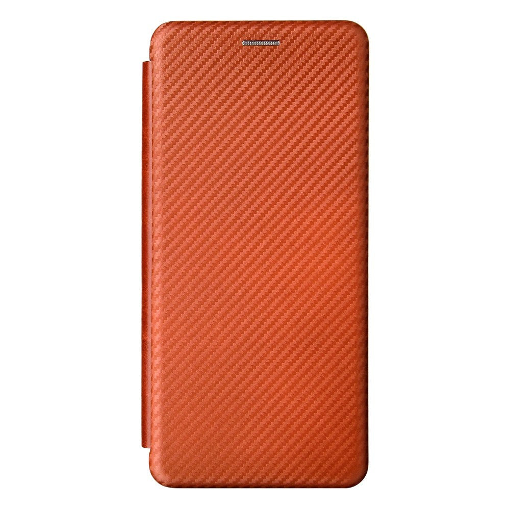 Motorola Moto G60s Carbon Fiber Flexible Plastic Case - Brown