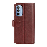 Motorola Moto G31 / G41 Shiny Leather Wallet Case - Brown