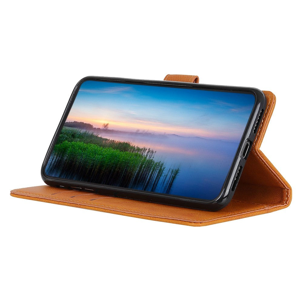 Motorola Edge 30 Pro Flip Case w. Card Holder & Stand Function - Brown