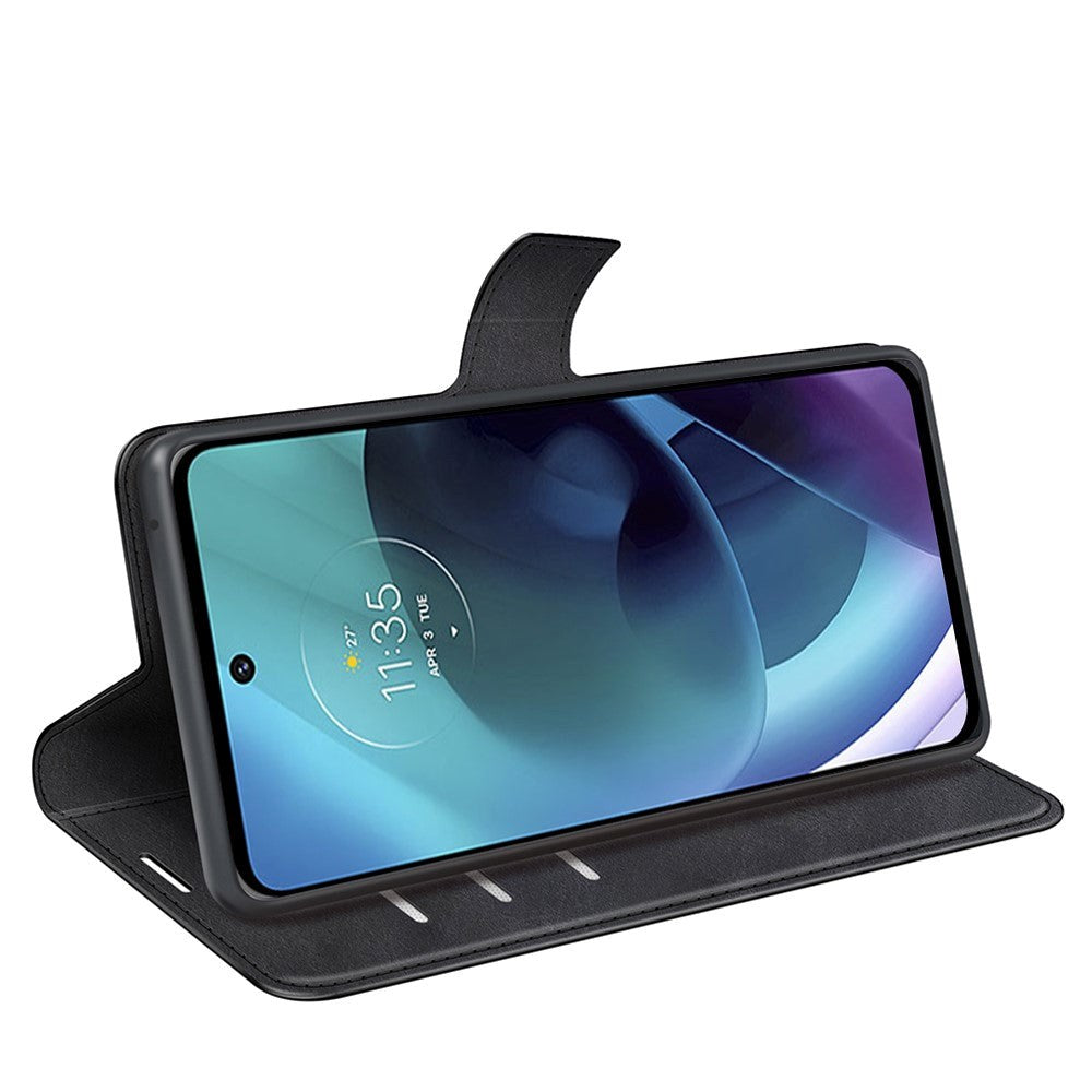 Motorola Moto G51 Wallet Case & Stand - Black