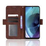 Motorola Moto G Stylus (2022) Soft leather Wallet Case - Brown