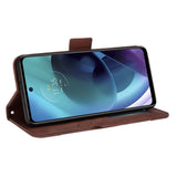 Motorola Moto G Stylus (2022) Soft leather Wallet Case - Brown