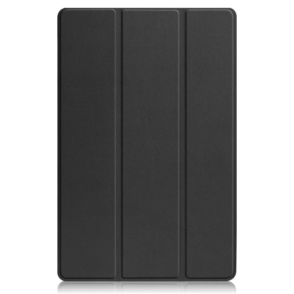 Lenovo Tab P12 Pro Tri-Fold Leather Case - Black