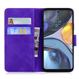 Motorola Edge 30 Pro Soft Artificial Leather Wallet Case - Purple