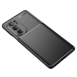 Motorola Edge 30 Pro Carbon Fiber Flexible Plastic Case - Black