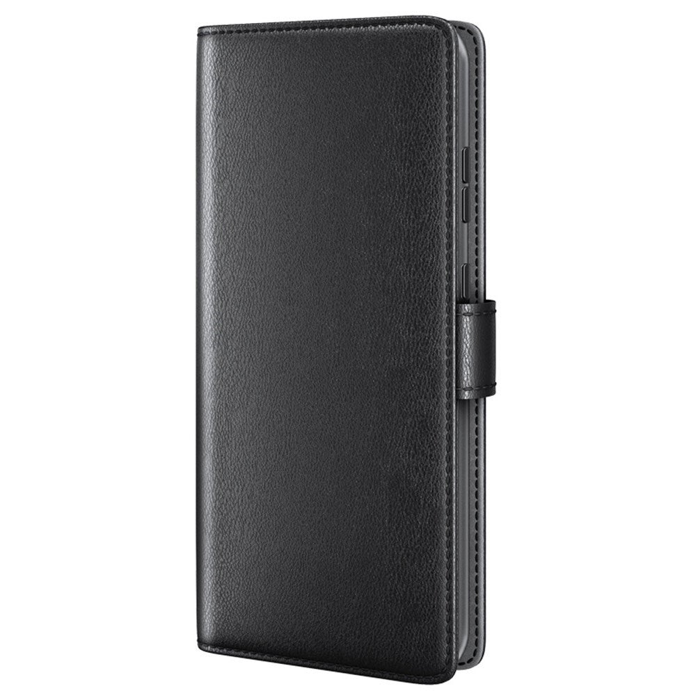 EIDERWOOD Motorola Edge 30 Pro Faux Leather Case with Wallet - Black