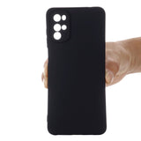 Motorola Moto G22 / E32s (4G) Silicone Case w. Strap - Black