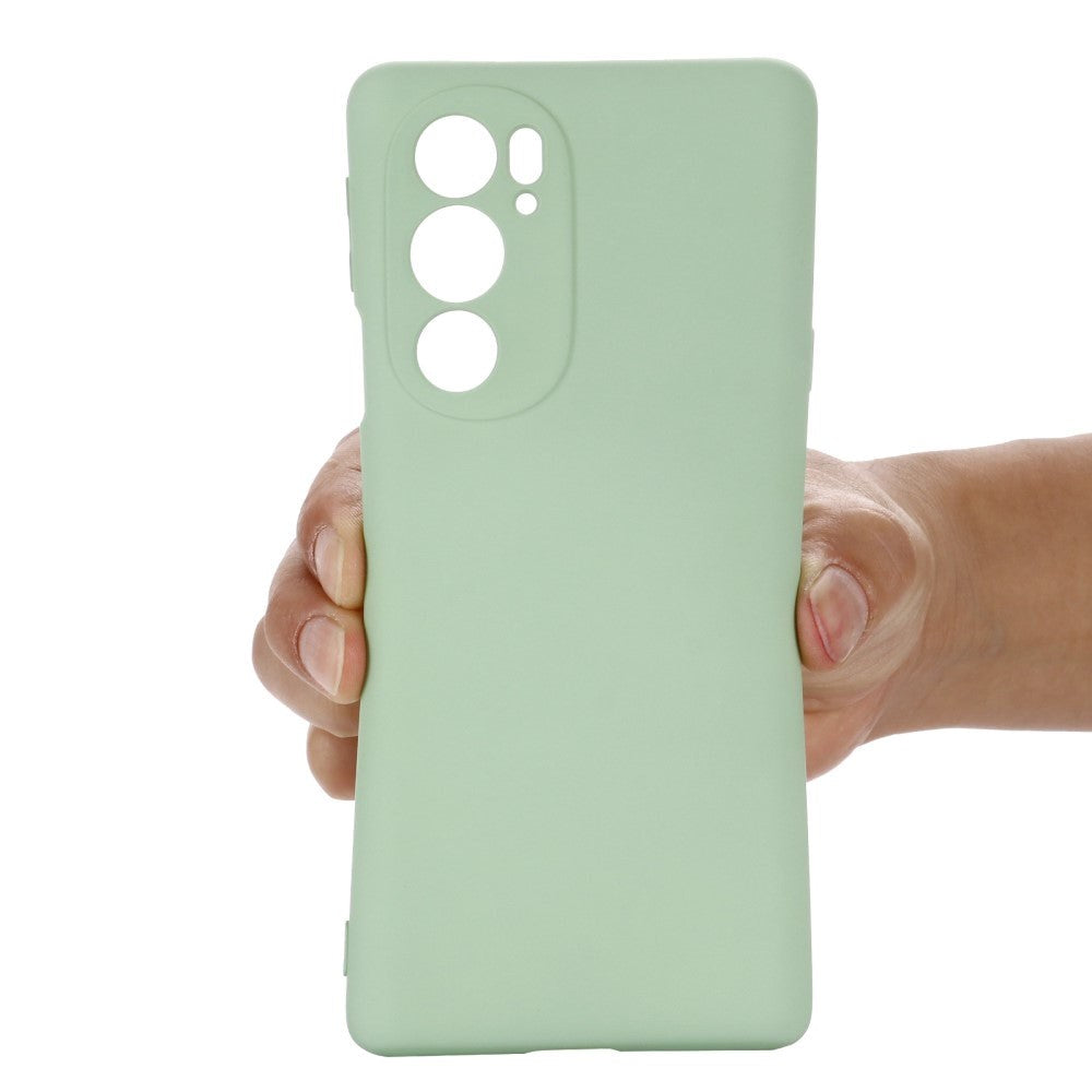 Motorola Edge 30 Pro Silicone Case w. Strap - Green