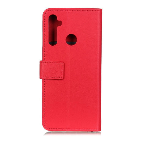 Xiaomi Redmi Note 8 Leather Wallet Case - Red