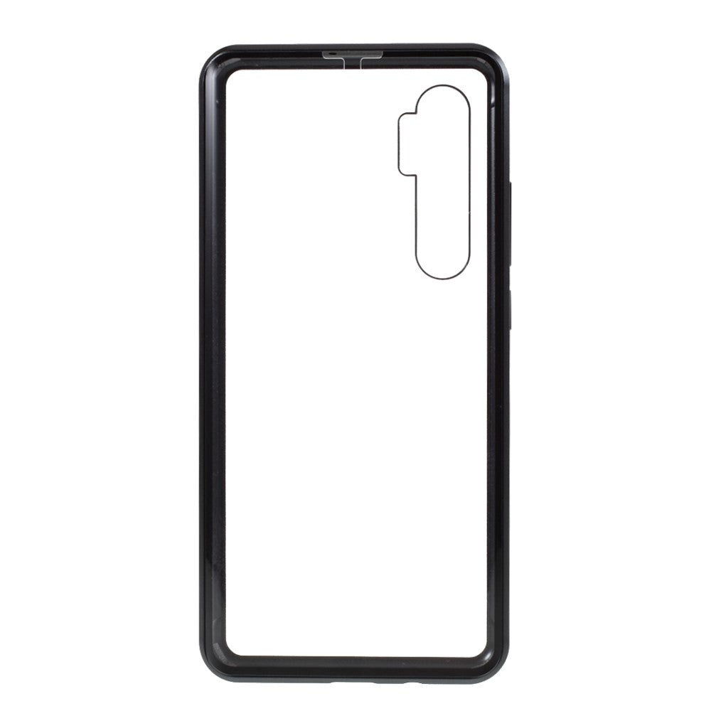 Xiaomi Mi Note 10 Lite 360⁰ Magnetic Metal Case w. Glass Back & Front - Black