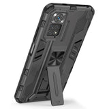 Xiaomi Redmi Note 11 / 11S Hybrid Tough Case with Kickstand - Black