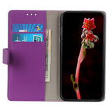 Xiaomi Redmi Note 11 / 11S Leather Wallet Case - Purple