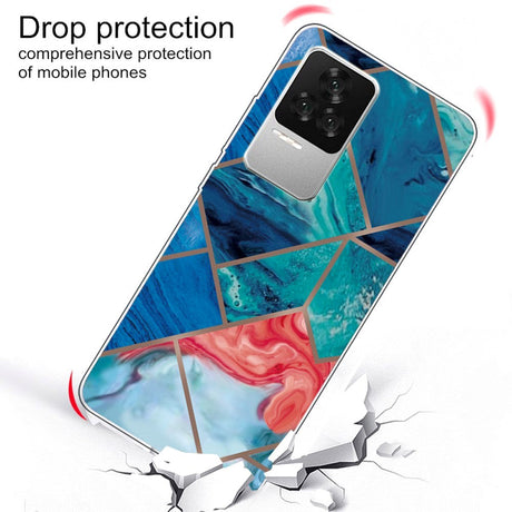 Xiaomi Poco F4 Flexible Plastic Case - Blue Marble