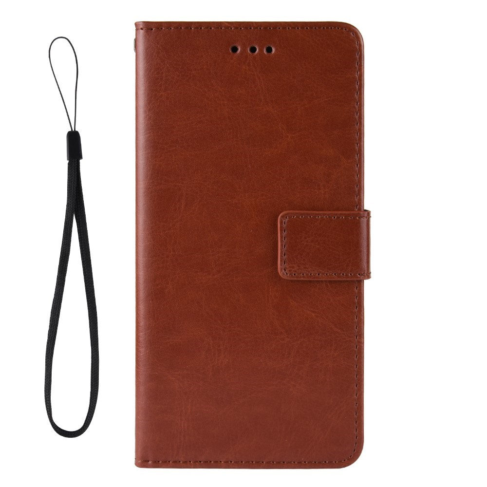 EIDERWOOD Google Pixel 4a Leather Case with Wallet and Strap - Brown