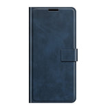 Google Pixel 6 Pro Leather Case w. Card Holder & Magnetic Closure - Blue