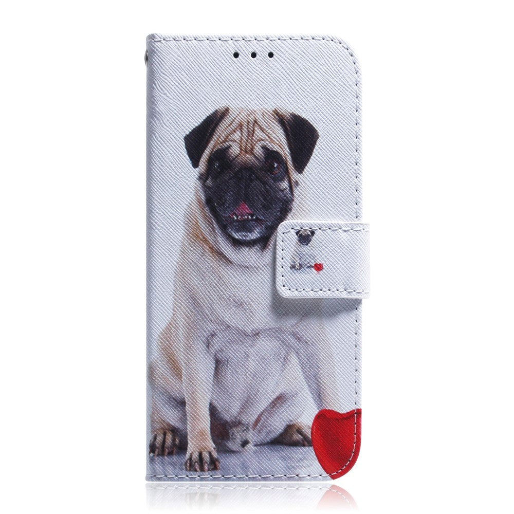 Google Pixel 6 Leather Wallet Case w. Print - Dog