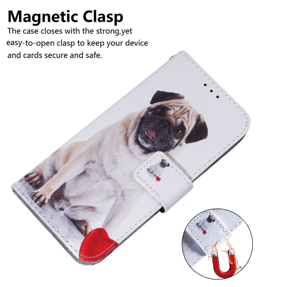 Google Pixel 6 Leather Wallet Case w. Print - Dog