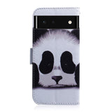 Google Pixel 6 Leather Wallet Case w. Print - Panda