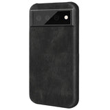 Google Pixel 6 Pro Leather Covered Plastic Case - Black