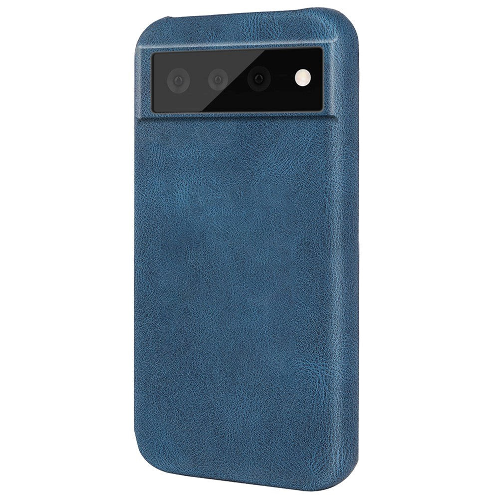 Google Pixel 6 Pro Leather Covered Plastic Case - Blue