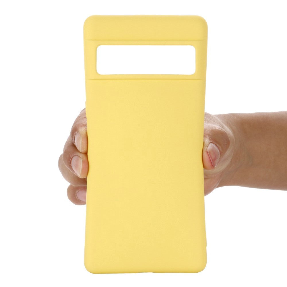 Google Pixel 7 Liquid Silicone Case w. Strap - Yellow