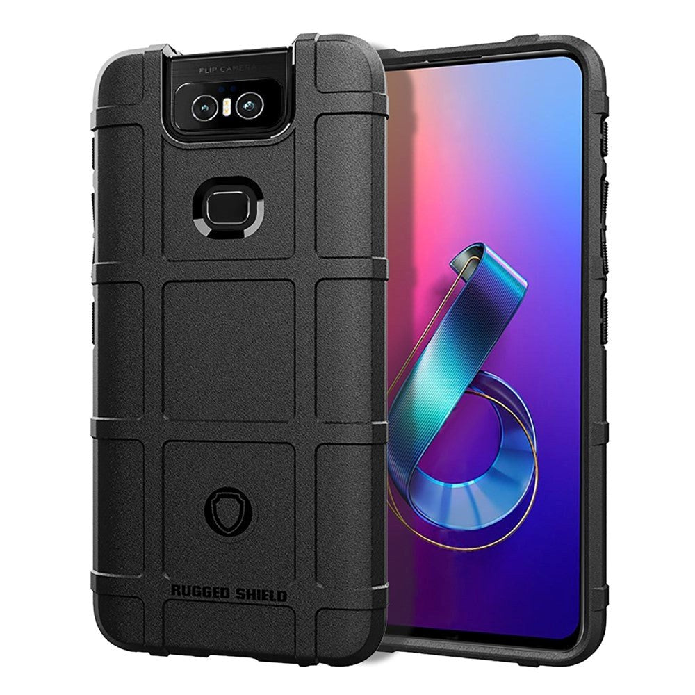 Asus Zenfone 6 (ZS630KL) Rugged Shield Series Tough Case Black