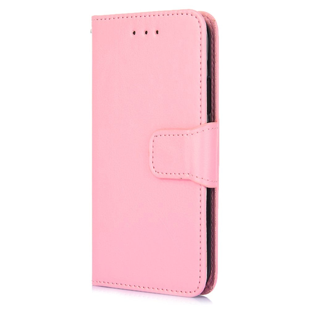 OPPO Find X5 Lite Leather Wallet Case & Magnetic Lock - Pink