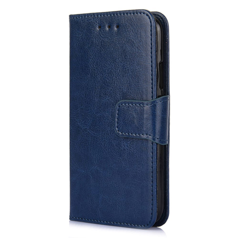 OPPO Find X5 Lite Leather Wallet Case & Magnetic Lock - Blue