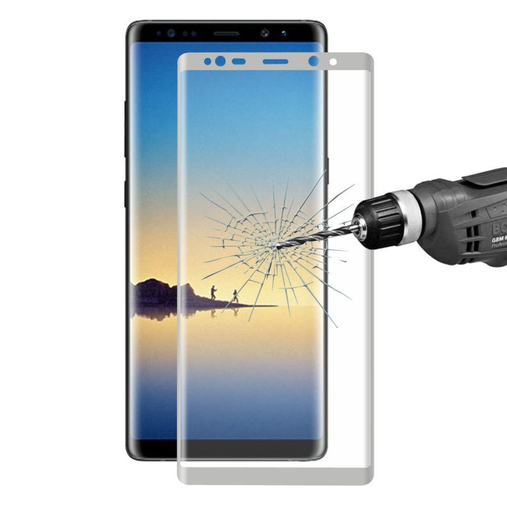 Samsung Galaxy Note 8 HAT PRINCE Tempered Glass Screen Protector (full-size with curves) - Silver