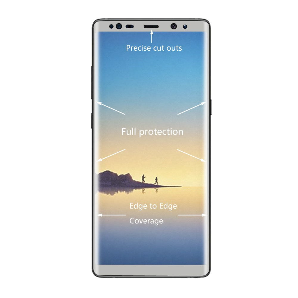 Samsung Galaxy Note 8 HAT PRINCE Tempered Glass Screen Protector (full-size with curves) - Silver