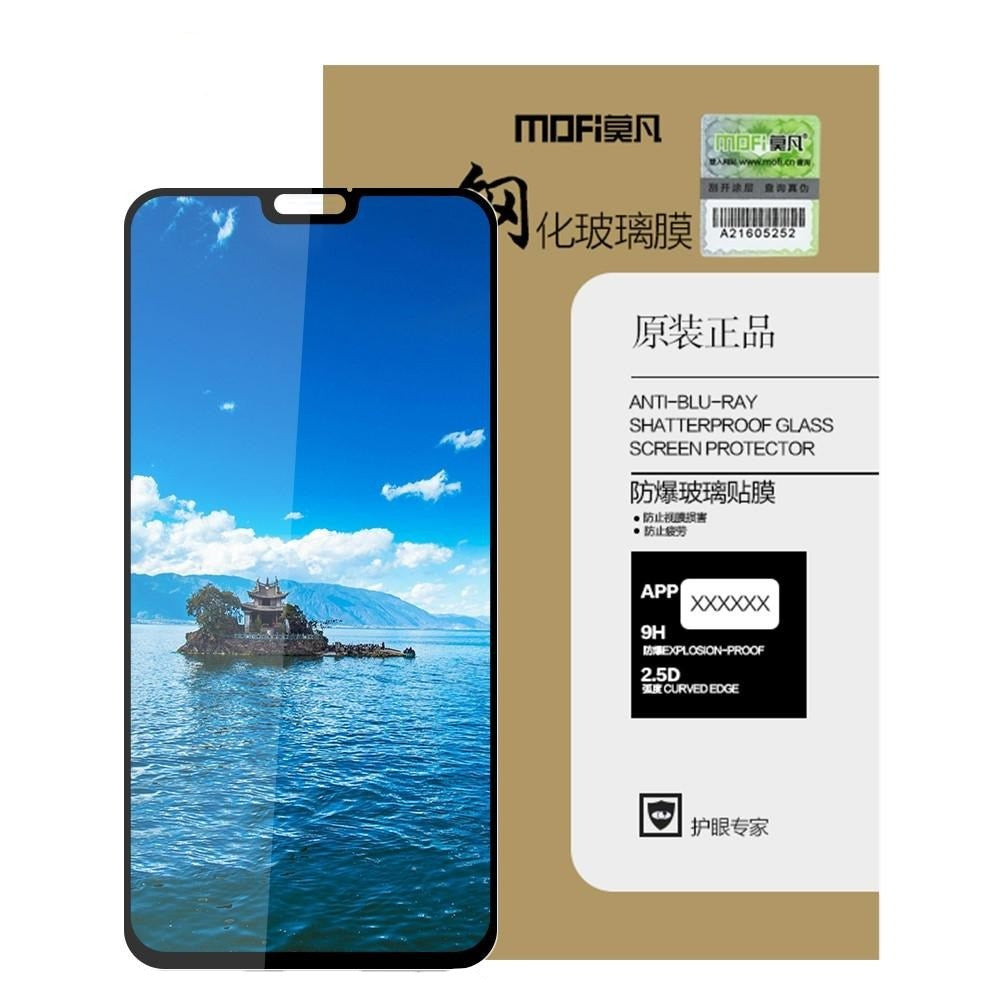 Huawei Honor 9X Lite Hofi Tempered Glass Screen Protector - Full Fit - Case Friendly - Black