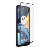 Motorola Moto G22 Full Fit Tempered Screen Protector Glass - Transparent / Black