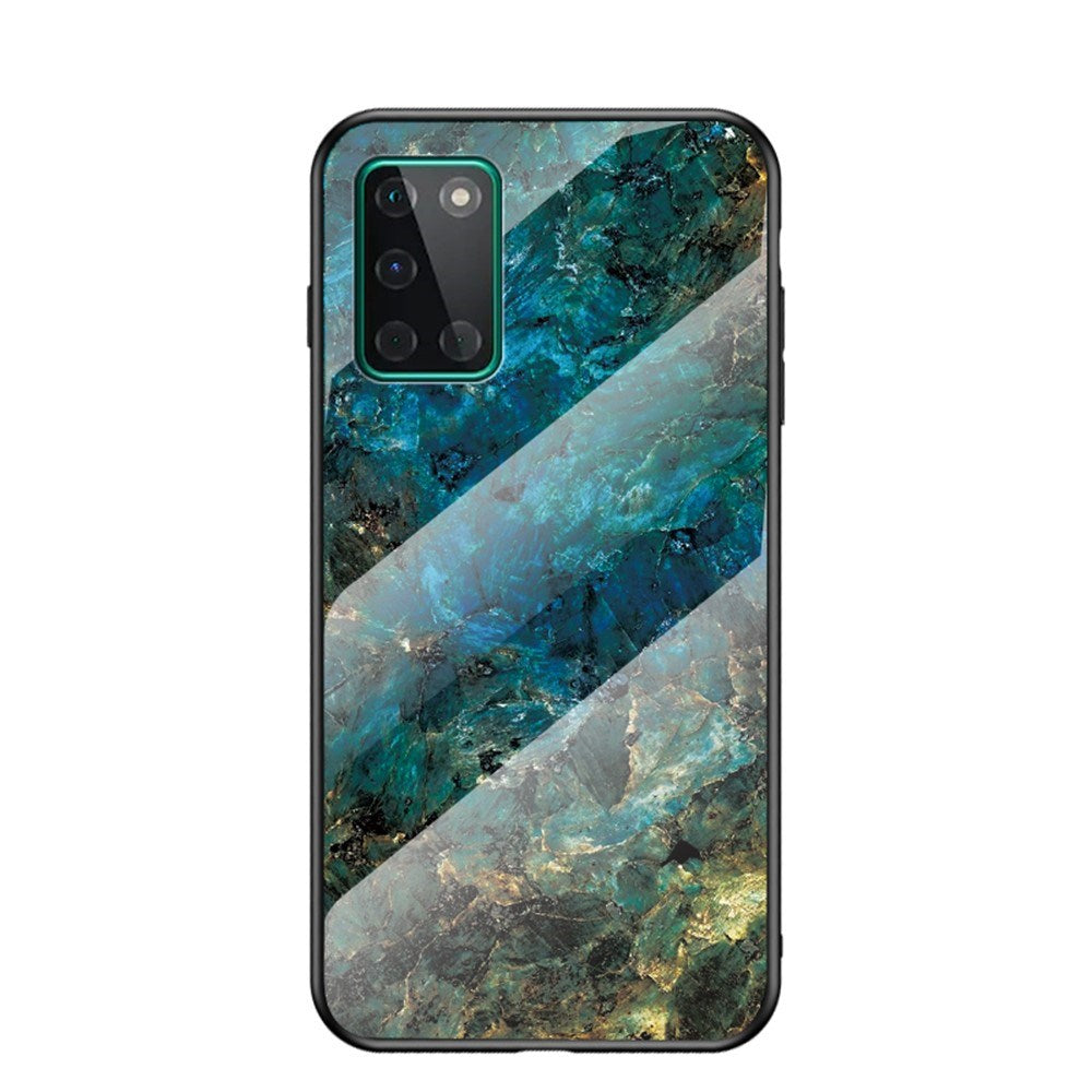 EIDERWOOD OnePlus 8T Hybrid Marble Case with Glass Back - Blue