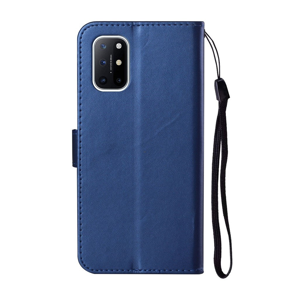 EIDERWOOD OnePlus 8T Faux Leather Case with Strap & Card Holder - Blue