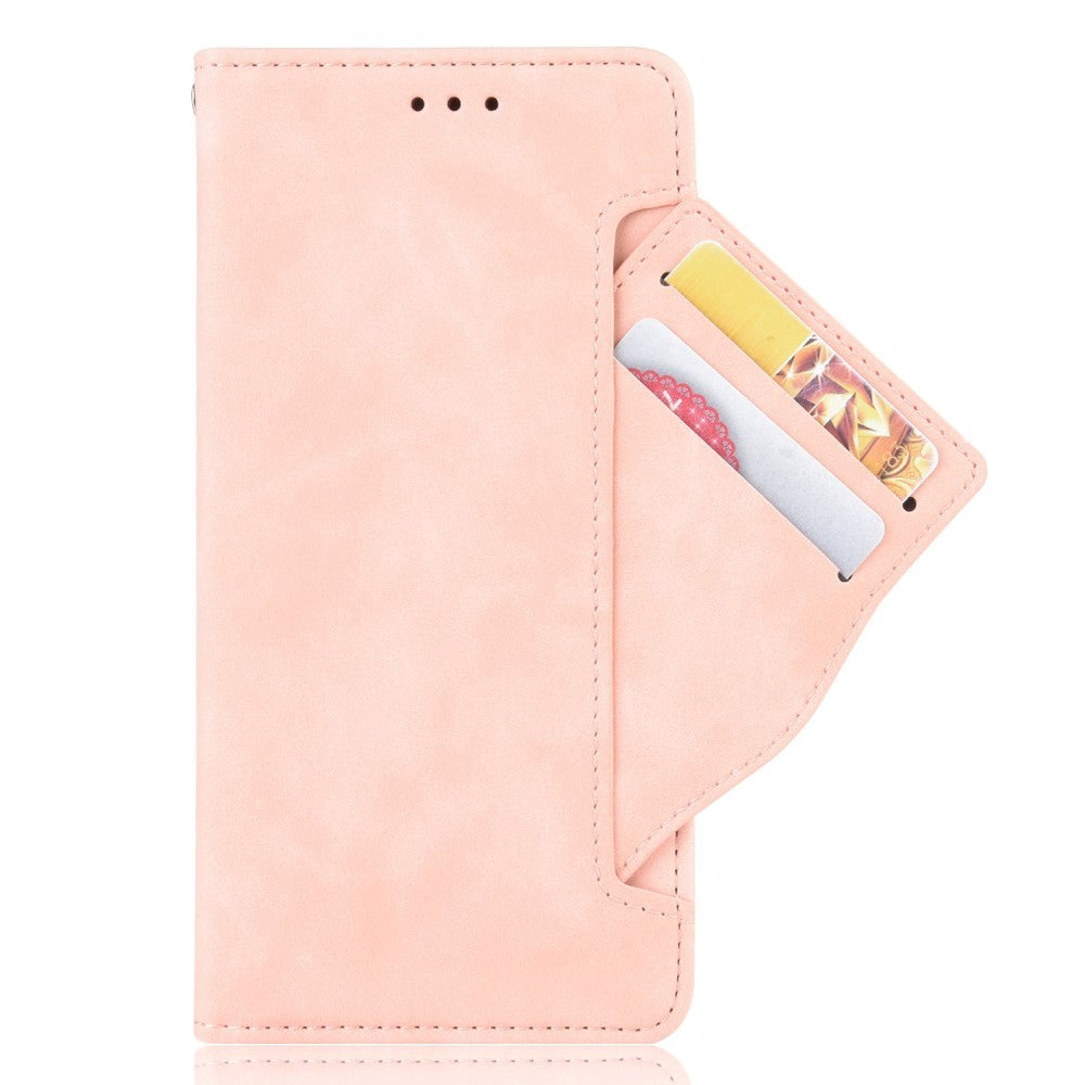 OnePlus 9 Pro Leather Case w. External Card Holder - Pink