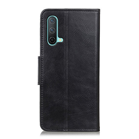 EIDERWOOD OnePlus Nord CE (5G) Faux Leather Flip Case with Wallet & Stand Function - Black