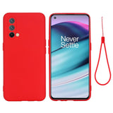 EIDERWOOD OnePlus Nord CE (5G) Liquid Silicone Case w. Strap - Red
