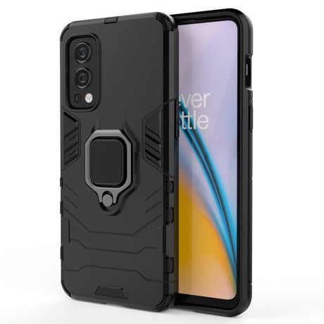 OnePlus North 2 (5G) Tough Case w. Magnetic Kickstand - Black