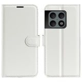 EIDERWOOD OnePlus 10 Pro Faux Leather Flip Case with Cardholder & Stand Function - White