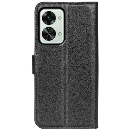 EIDERWOOD OnePlus Nord 2T (5G) Faux Leather Flip Case with Cardholder & Stand Function - Black