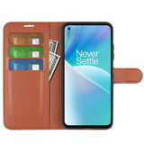 EIDERWOOD OnePlus Nord 2T (5G) Faux Leather Flip Case with Cardholder & Stand Function - Brown