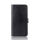 Nokia 4.2 Shiny Leather Wallet Case Black