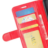 Nokia 4.2 Shiny Leather Wallet Case Red